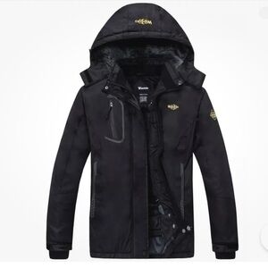 Wantdo Women’s Mountain Ski Jacket Hooded,fleeced, Wind/waterproof Size M